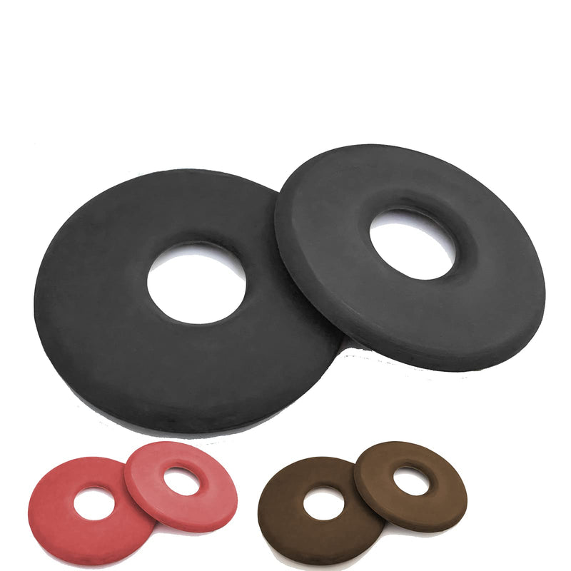 Rubber Bit Guards Cheek Rings Horse Pony Tack Saddlery Accessories Equestrian (Black 7CM) Black 7CM - PawsPlanet Australia