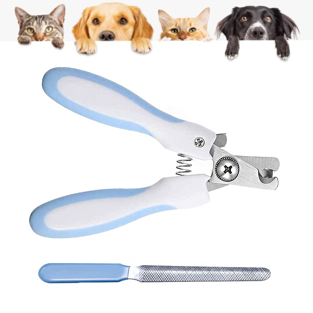 Yamig Pet Nail Clipper, Nail Claws Clippers, Cat Claws Scissor, Professional Pet Nail Clipper Tool, Suitable for Dogs, Cats, Rabbits, Guinea Pigs with Safety Lock?Blue? - PawsPlanet Australia