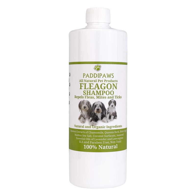 100% Natural Flea Shampoo - Antibacterial - Anti Fungal Shampoo - Natural Control and Prevention from Fleas and other Parasites - Safe Chemical Free Natural Flea Away Shampoo - 500ml - PawsPlanet Australia