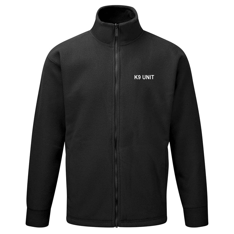 Workwear World K9 UNIT Embroidered Security Dog Handler Black Full Zip Fleece Jacket S - PawsPlanet Australia