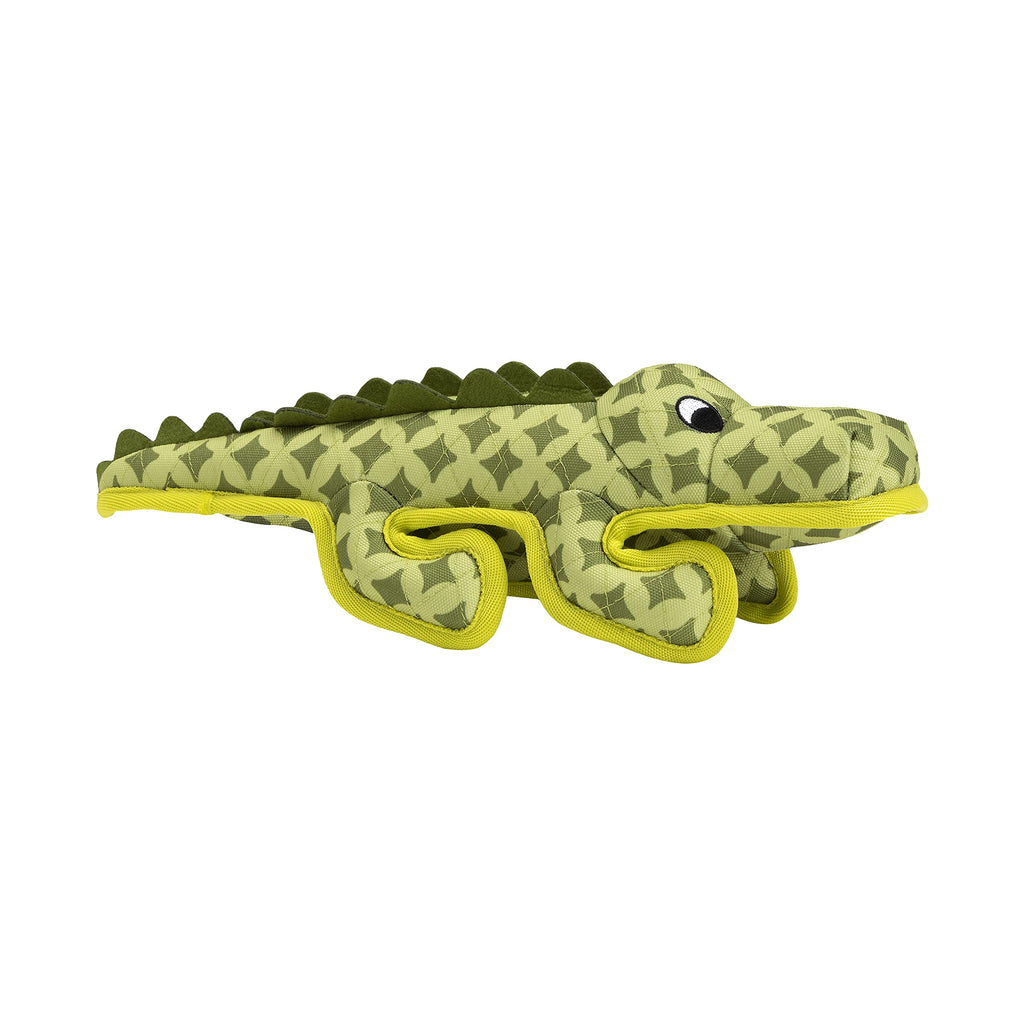 PetLove Tuffers Crocodile, Durable Material, Tough Dog, Puppy Fun and Fetch Plush Toy, Machine Washable - PawsPlanet Australia