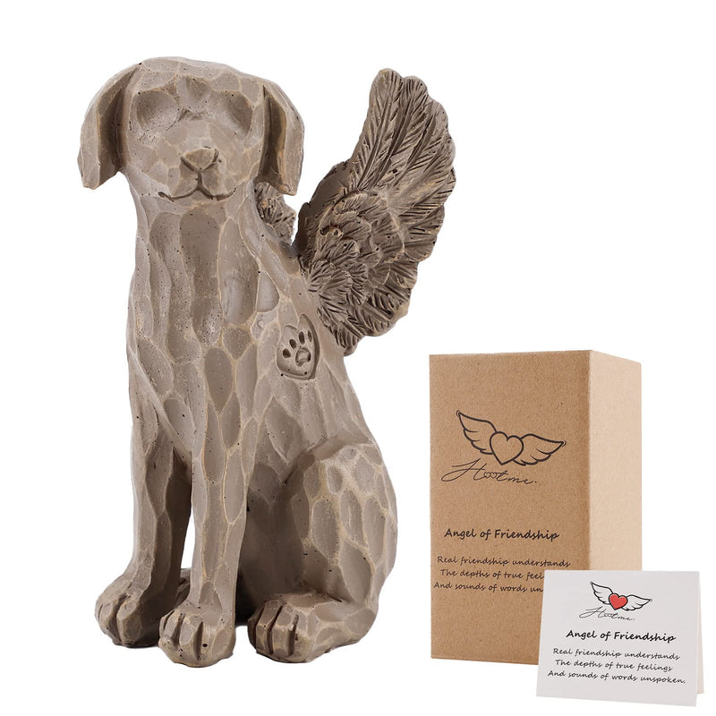 3.1Inch Dog Angel Figurine of Friendship, Dog Memorials, Pet Loss Gifts, Passed Away Dog Gifts, Remembrance Gifts for Grieving Pet Owners, Hand Carved Praying Angel Sculpture (Dog) - PawsPlanet Australia