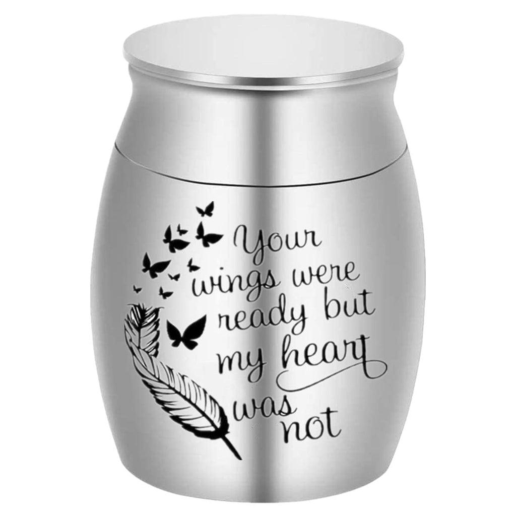 NA Mini Cremation Urns Stainless Steel Decorative Keepsake Urns Memorial Ashes Holder for Pet Ashes - PawsPlanet Australia