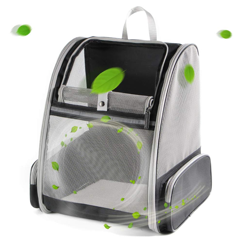 Cat Backpack Carrier, Full Ventilation Pet Carrier Backpack for Cats and Small Puppy, Airline Approved Cat Carrying Backpack for Travel and Hiking Black Ventilation Design - PawsPlanet Australia