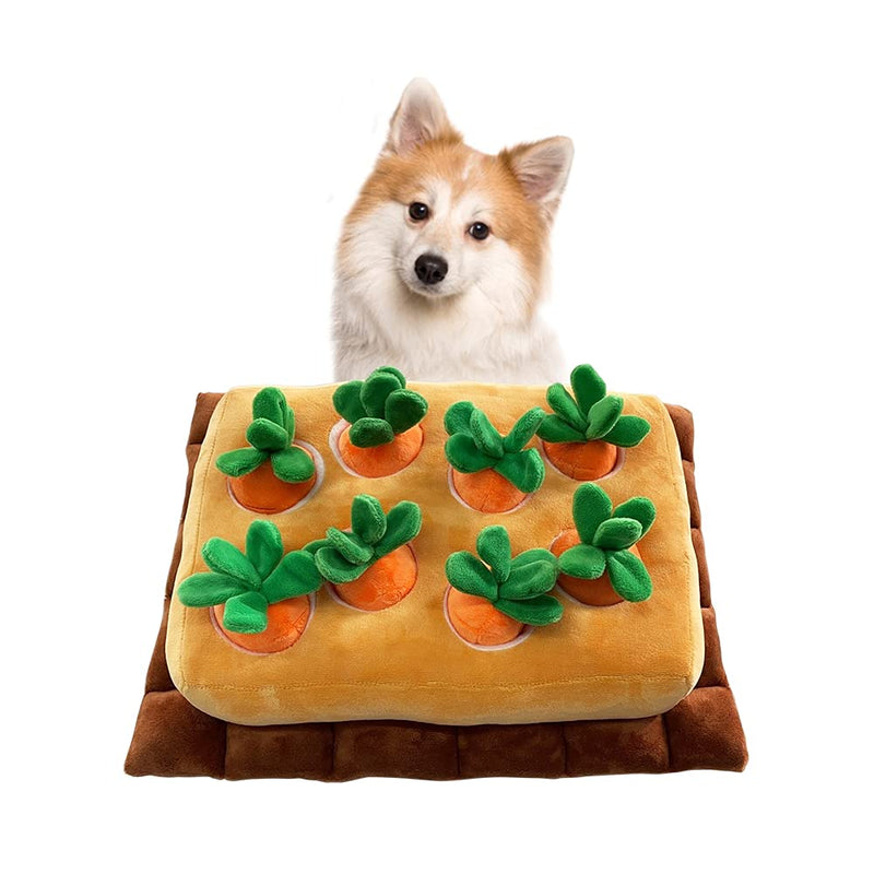 SLuB Carrot Snuff Pads for Pets Plush Pet Toys For Foraging and Sniffing Training for Dogs Increase Interactive Games with Dogs to Eliminate Boredom and Release Stress (Classic style) Classic style - PawsPlanet Australia