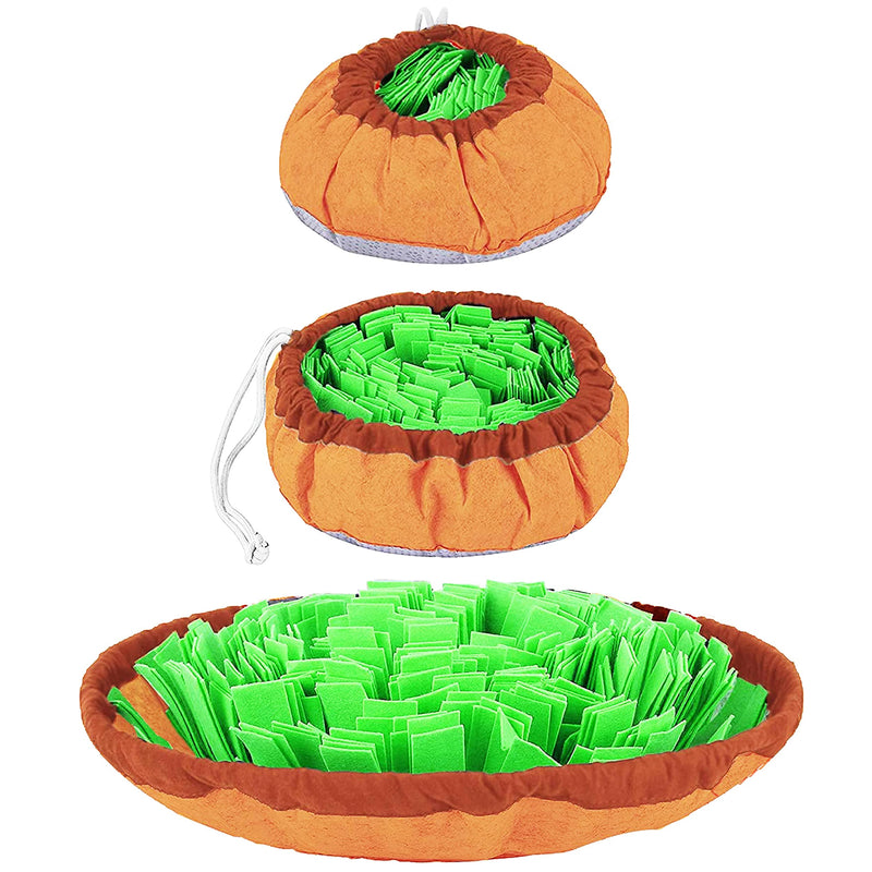 Homacia Snuffle Mat for Dogs - Feeding Mat with Pet Puzzle - Boredom Release Puzzle Toys – Dog Puzzle Toy - Helps Natural Foraging Nose Work Skills - Machine Washable & Durable (Round) Round - PawsPlanet Australia