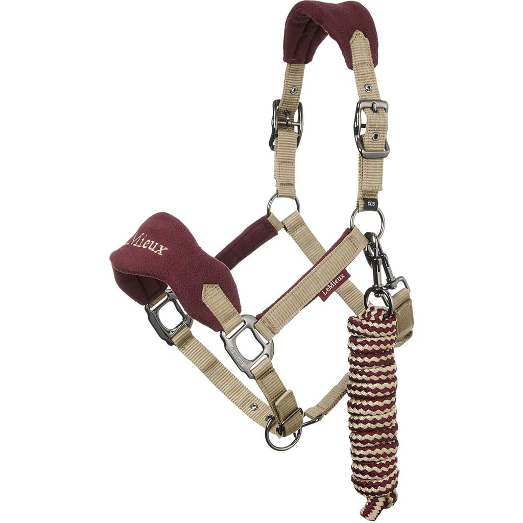 LeMieux Vogue Headcollar & Leadrope - Rioja Full - PawsPlanet Australia