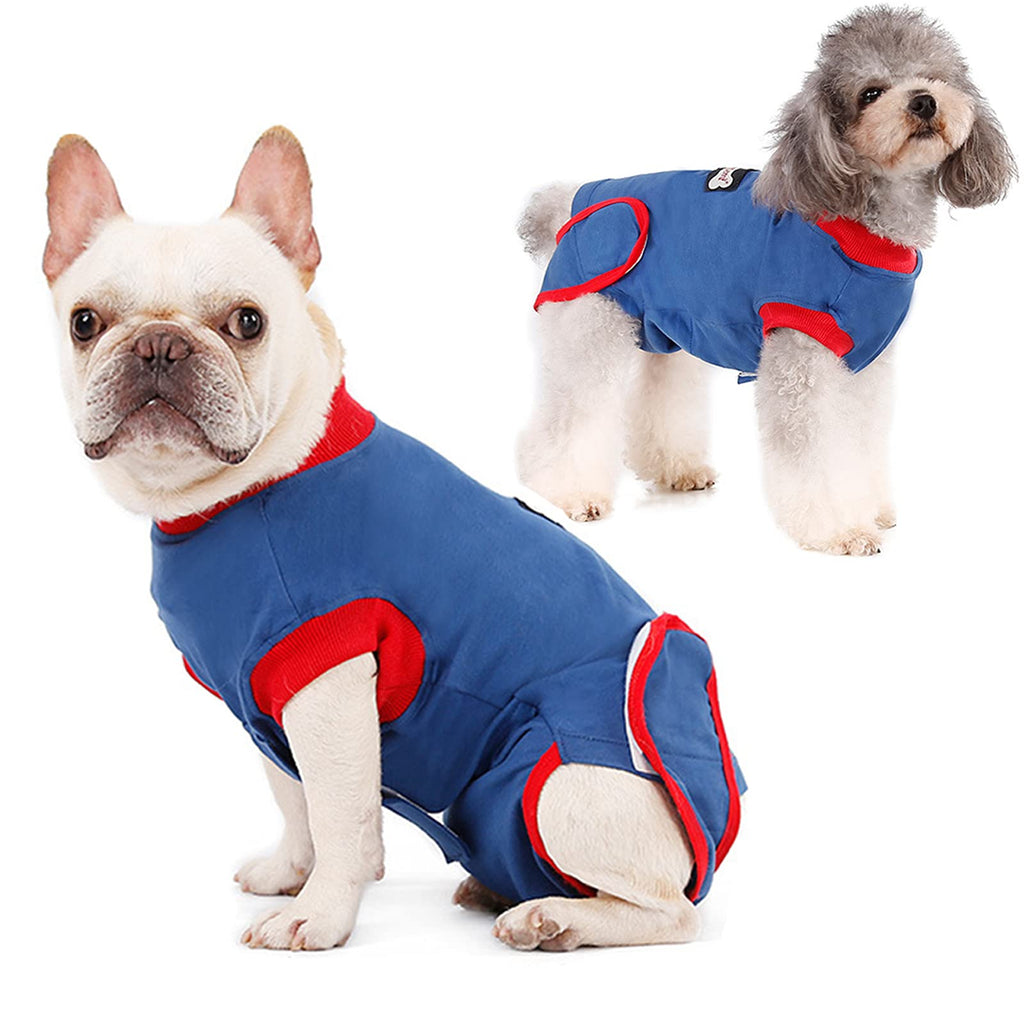 Recovery Suit for Dogs After Surgery, Dog Recovery Suit for Male Female Abdominal Wounds or Skin Diseases, E-Collar Alternative Breathable Dog Surgery Recovery Suit for Anti Licking Wounds(XS Blue） XS - PawsPlanet Australia