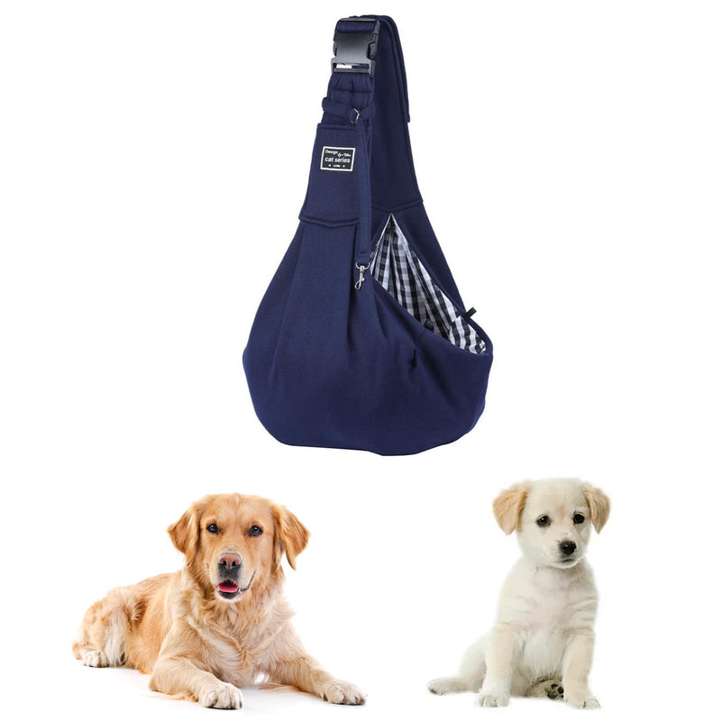 Aedcbaide Pet Sling Carrier(within 7kg), Hand Free Puppy Sling Carry Bags, Adjustable Pet Sling Bag, Comfortable Pet Backpack with Insurance Deduction, Carrier Bag with Fit Small Pets(Blue) BLUE - PawsPlanet Australia