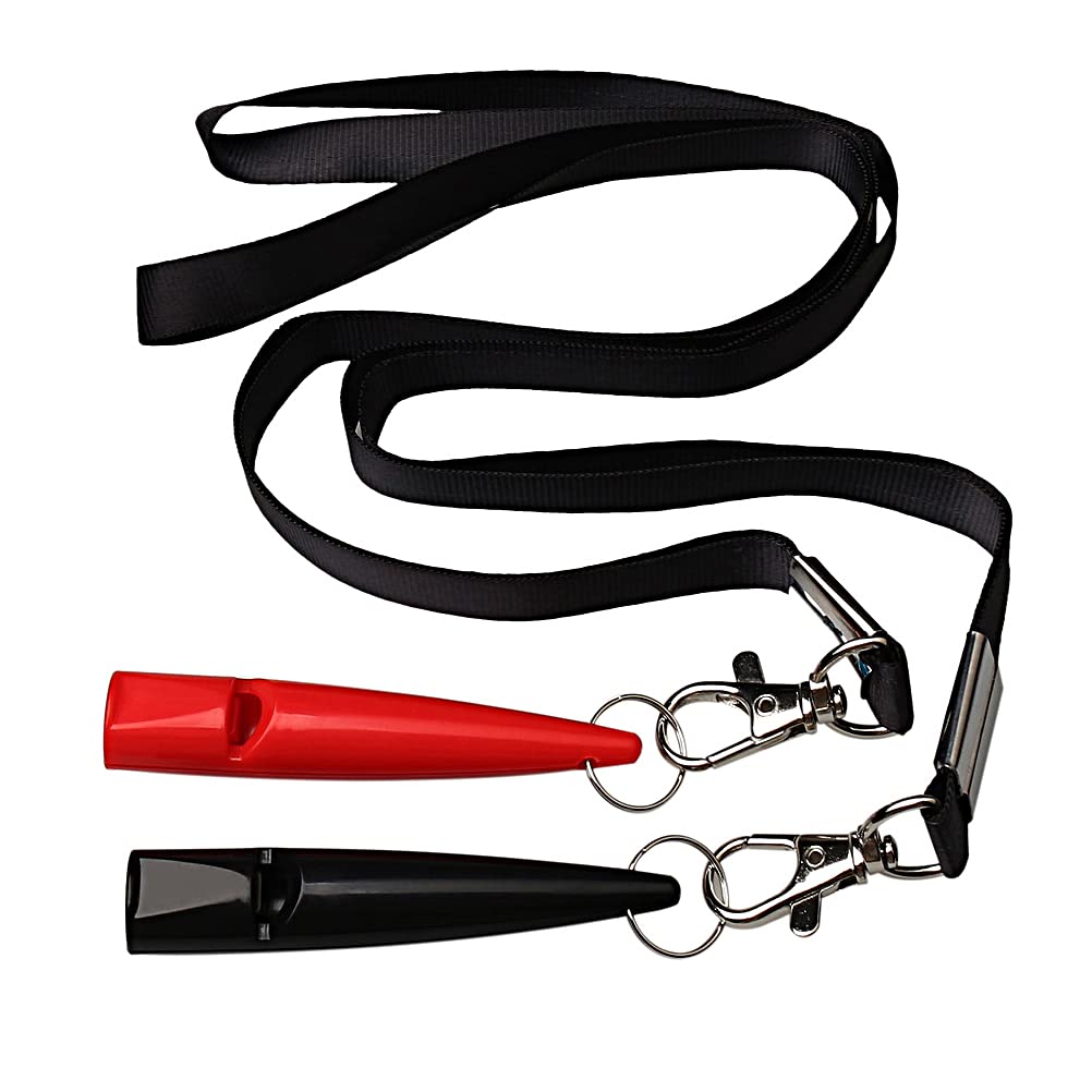 kuou 2 Pcs Professional Dog Whistle, Dog Whistles for for Recall Plastic Dog Training Whistles with Lanyard for Barking Control - PawsPlanet Australia