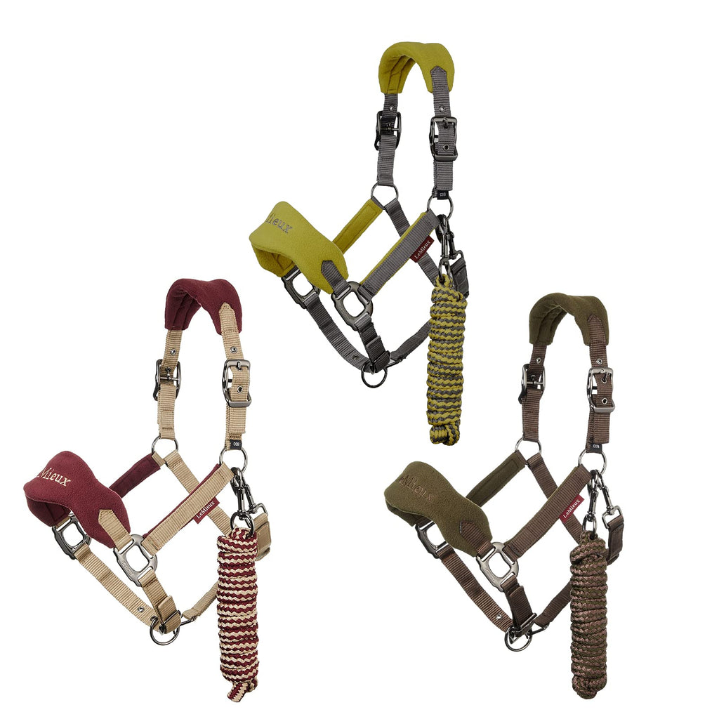 LeMieux Vogue Headcollar & Leadrope - Oak FULL - PawsPlanet Australia