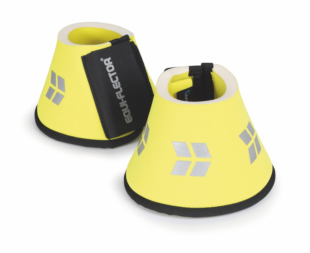 Shires Equi-Flector Reflective Over Reach Boots (Full, Yellow) - PawsPlanet Australia