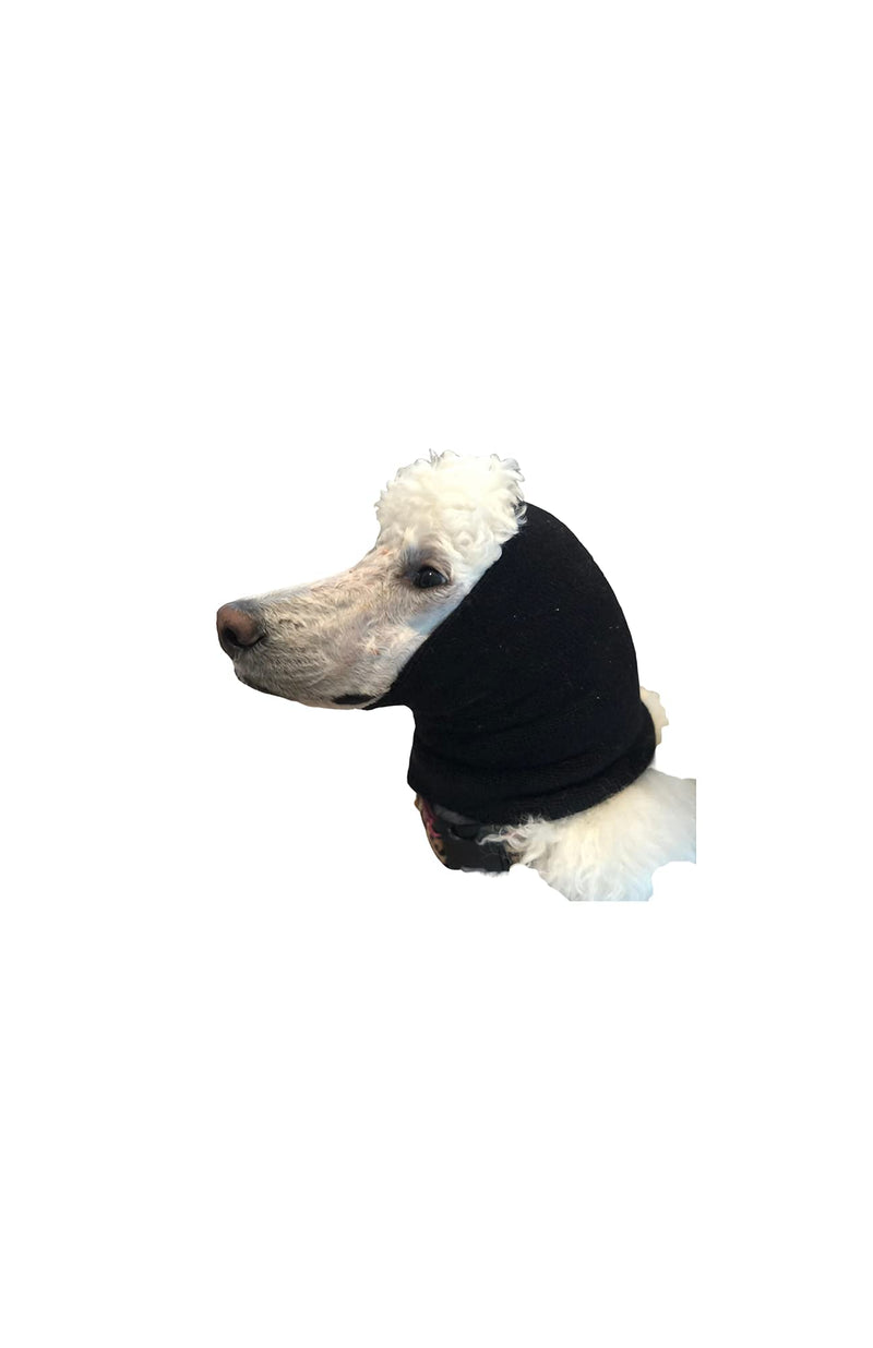 Pet Hoodz for Dogs-Anxiety, Grooming, Ear Muffs, Dog Ear Protection, Calming, Ear Compression, Pet Hoodie, Dog Hoodie, Dog Ear Wrap (Small, Black) Small - PawsPlanet Australia