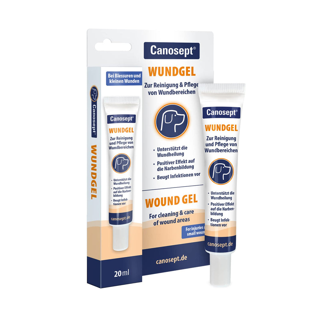 Canosept Wound Gel for Dogs 20 ml  Wound Ointment Dog  Cleaning & Care of Wound Areas  Supports Wound Healing  Positive Effect on Scarring  Prevents Infections - PawsPlanet Australia