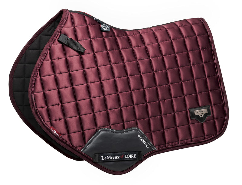 LeMieux Loire Classic Close Contact Square Saddle Pad in Dijon - Horse Riding Dressage with Soft Bamboo Lining - Wicks Efficiently and Comfortable Rioja L - PawsPlanet Australia