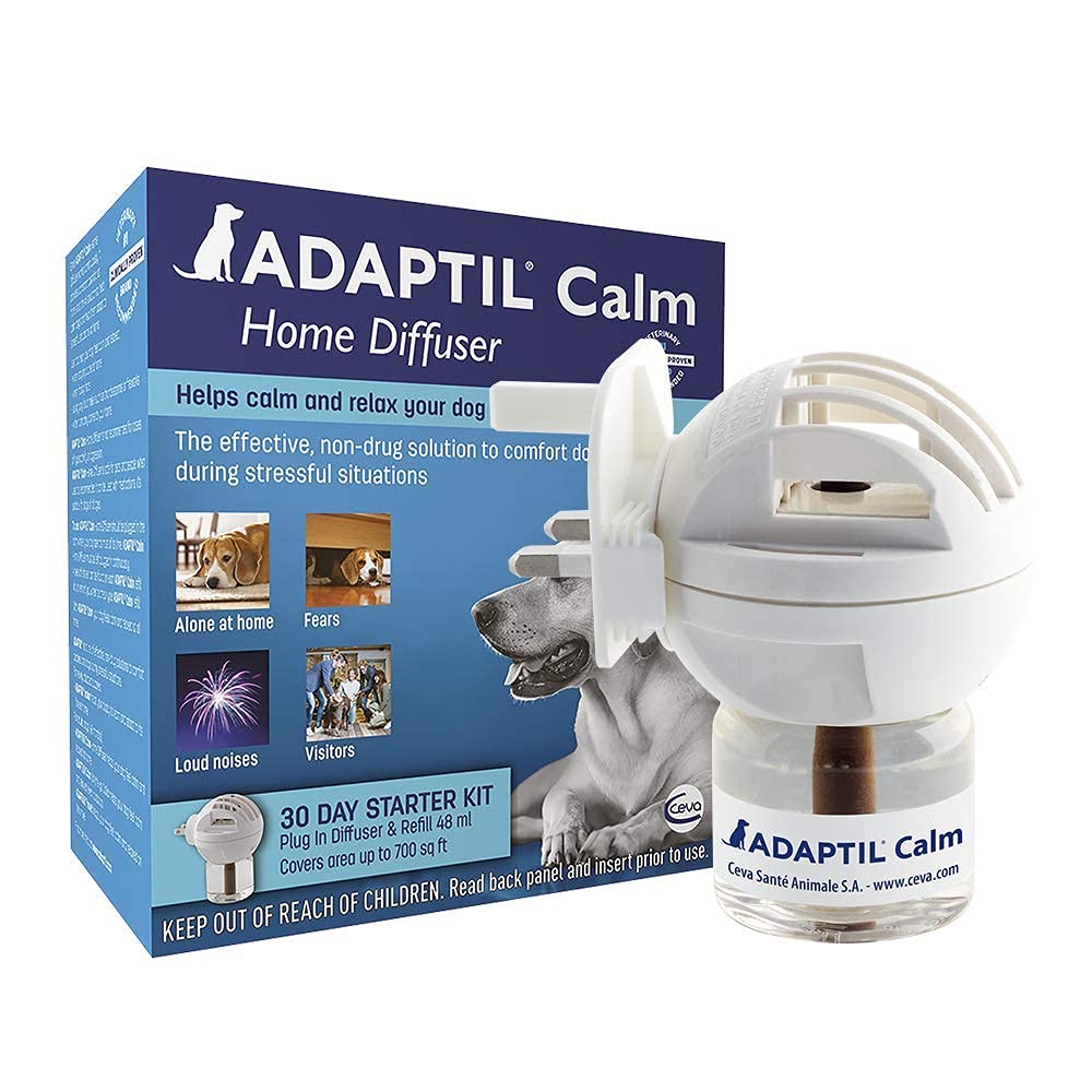 Calm Home Diffuser with 30 Day Refill - Comfort, Calming & Anxious Dog, 48 ml (Pack of 1) .30 Day Refill - PawsPlanet Australia