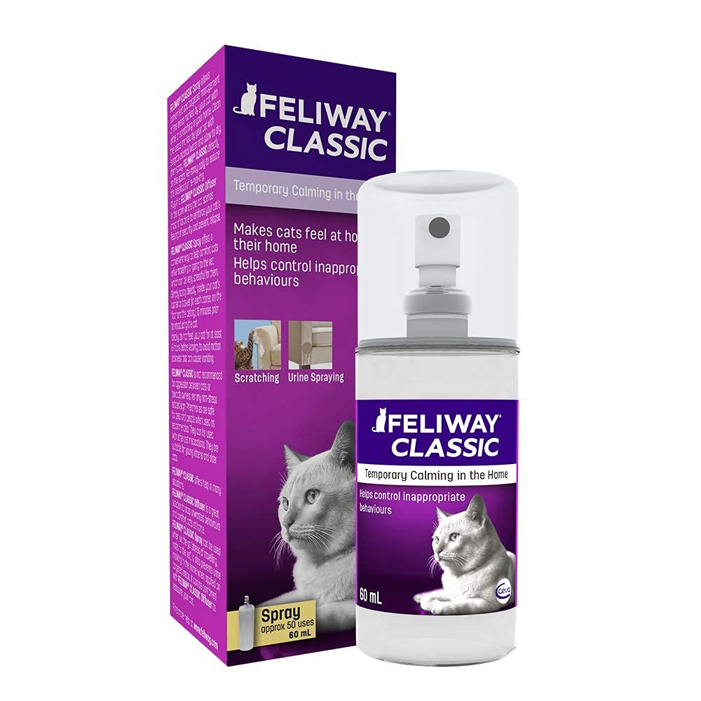 Classic Spray - Comforts Cats and Helps Solve Behavioural Issues and Stress/Anxiety in the Home - 60ml - PawsPlanet Australia