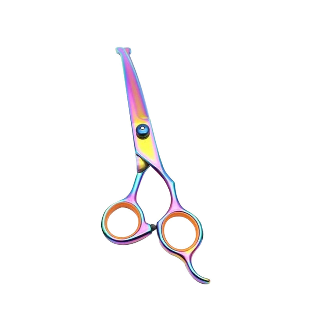 Dog Grooming Scissors Stainless Steel Pet Curved Shears Cutting Trimming Scissors with Round Tip for Grooming Dogs Cats - PawsPlanet Australia
