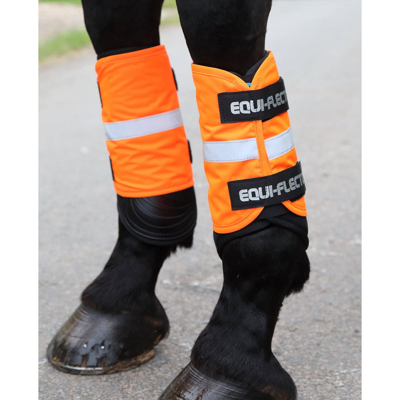 Shires Equi-Flector Wraps - Orange - PawsPlanet Australia