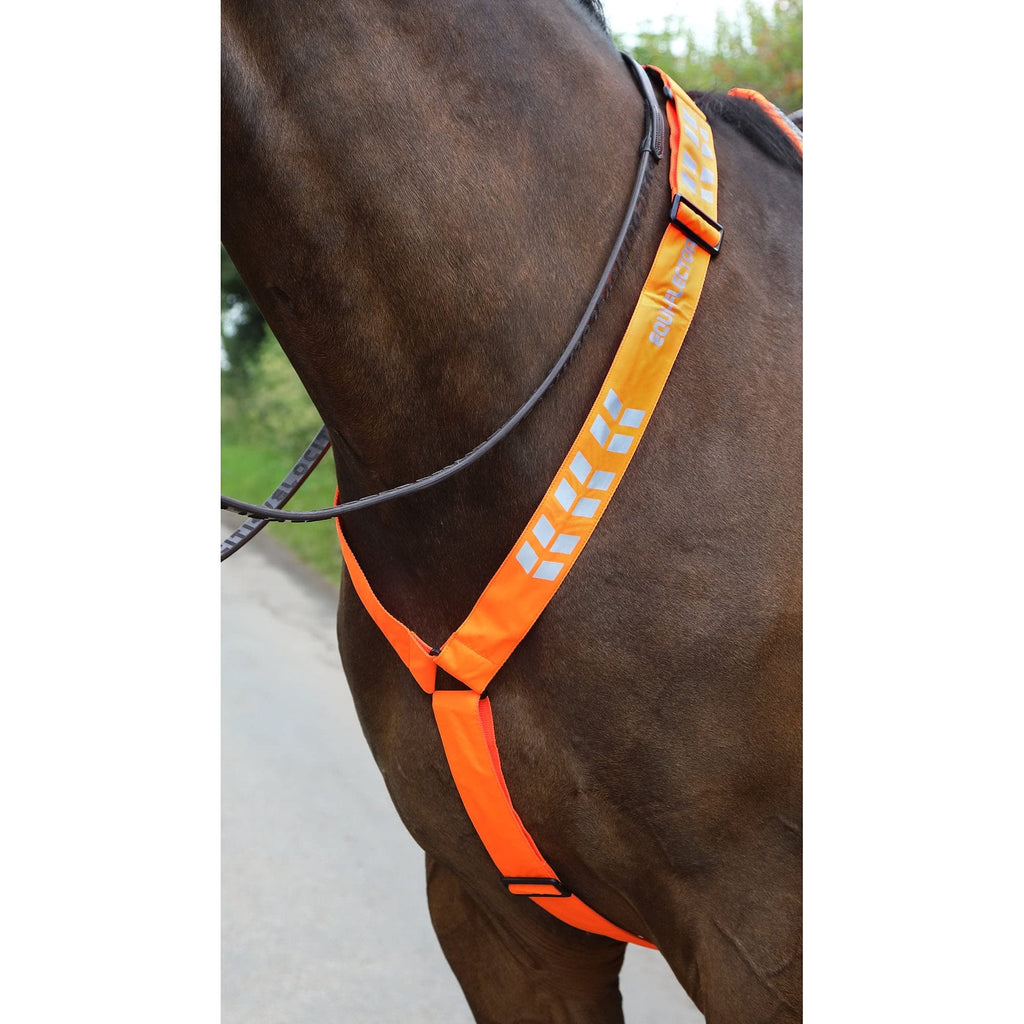 Shires Equi-Flector Breastplate - Orange Pony/Cob - PawsPlanet Australia