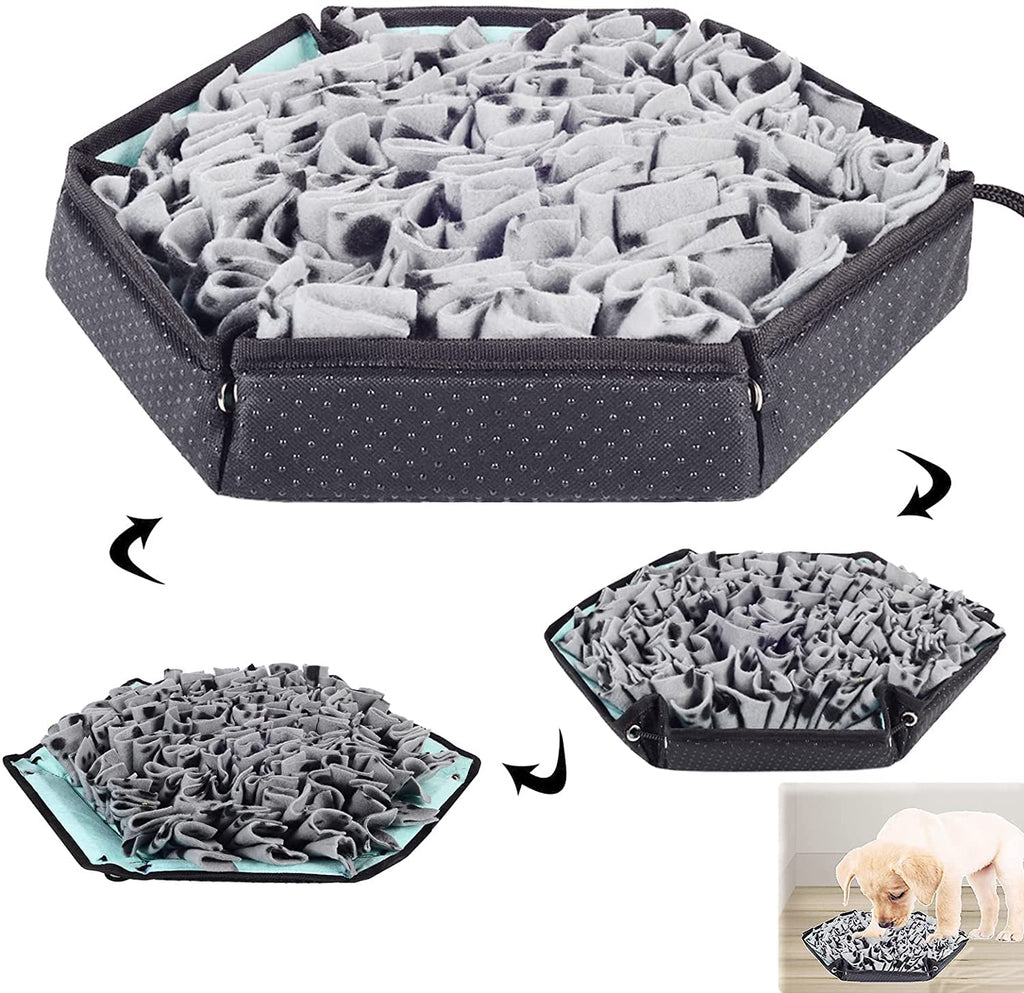 LAMTWEK Snuffle Mat for Dogs, Dog Feeding Mat Interactive Dog Brain Games for Boredom, Dog Treat Mat Encourages Natural Foraging Skills, Dog Food Puzzle Feeder for Stress Relief and Slow Feeding - PawsPlanet Australia
