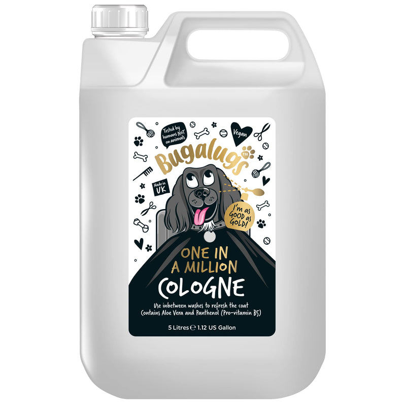 BUGALUGS Dog perfume - One In A Million dog spray with Distinctive Fragrance - Vegan dog cologne is a dog deodoriser spray. dog perfume spray dog deodorant use with our Dog Shampoo (5 Litre) 5 Litre - PawsPlanet Australia