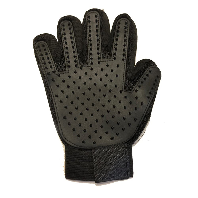 Gifts UK Pet Dog Cat Grooming Glove Deshedding Brush Fur Remover Mitt Left Right Hand (Black (Right Hand)) Black (Right Hand) - PawsPlanet Australia