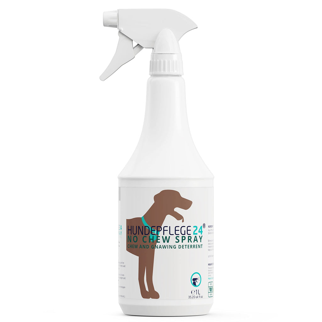 Hundepflege24 Anti Chew Dog Spray - 1000ml - Effective Dog Repellent Spray, Anti Licking & No Chew Spray for Dogs & Cats - Effective against Chewing and Licking - For Furniture, Clothing & Shoes - PawsPlanet Australia