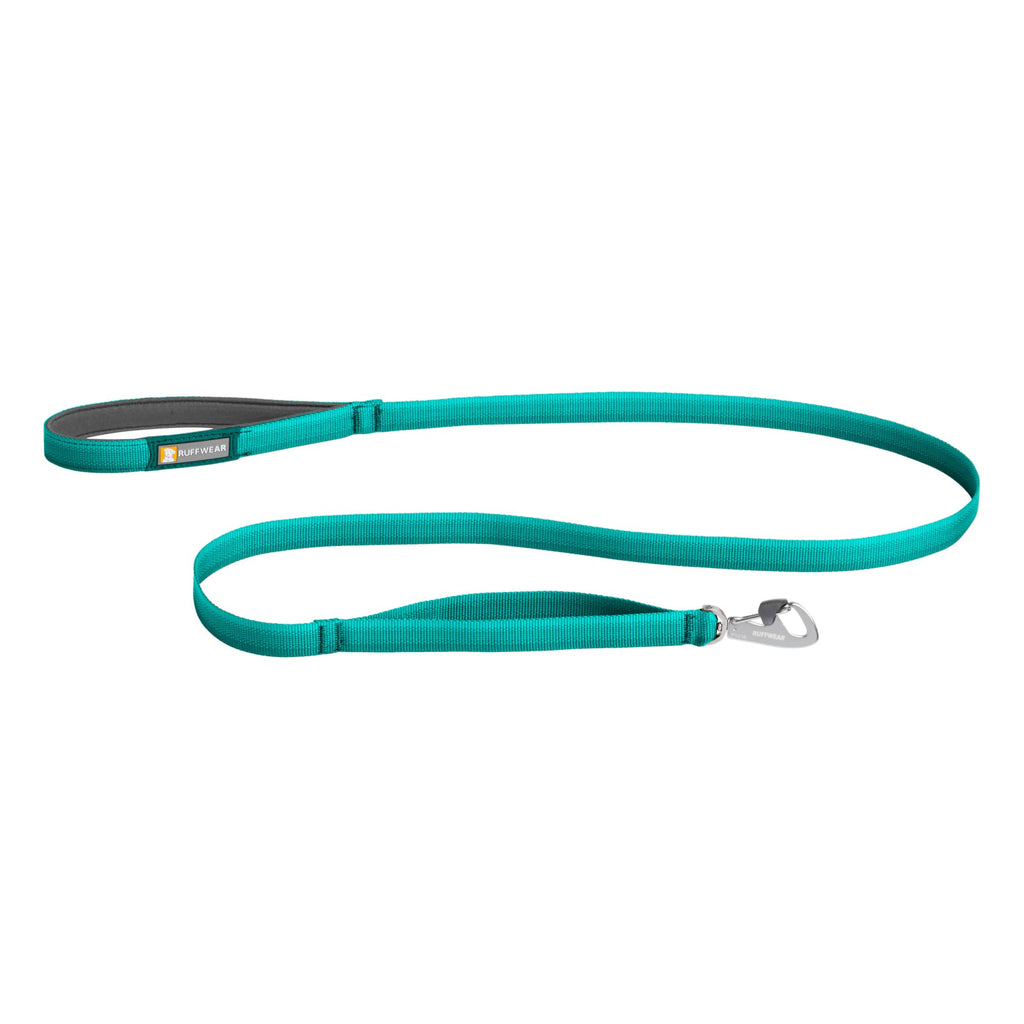 RUFFWEAR Front Range Dog Lead, 5 ft Leash with Padded Handle for Everyday Walking, Aurora Teal - PawsPlanet Australia