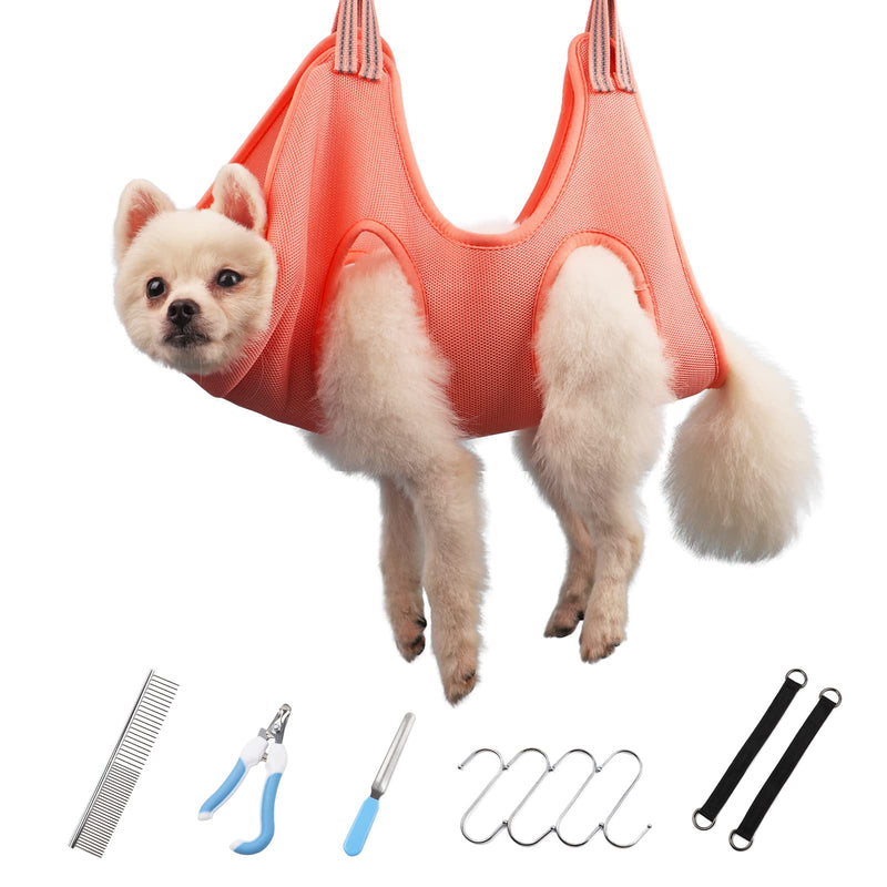 DaizySight Pet Grooming Hammock Supplies Kit for Cats, Small Puppies and Mini Dogs - Size: XS, Hanging Harness for Nail Trimming Pet Grooming Table Shower & Bath Accessories - PawsPlanet Australia