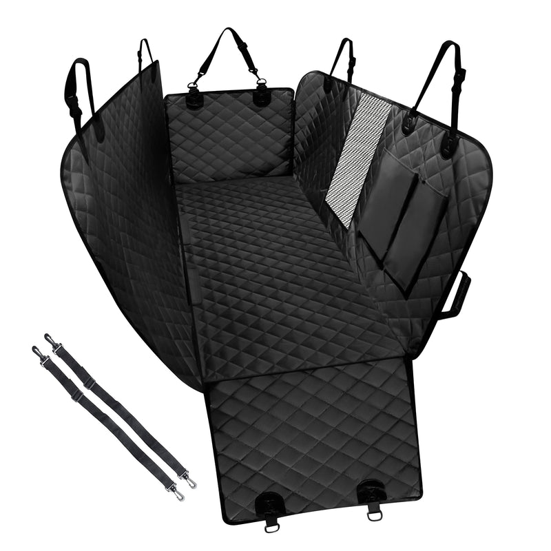FORMONIX Dog Seat Covers For Cars Back Seats - 5 Layer Dog hammock for car with Mesh Window, Side Flaps & Anti scratch | Heat-pressed Waterproof dog travel hammock for cars/SUVs/Trucks - PawsPlanet Australia