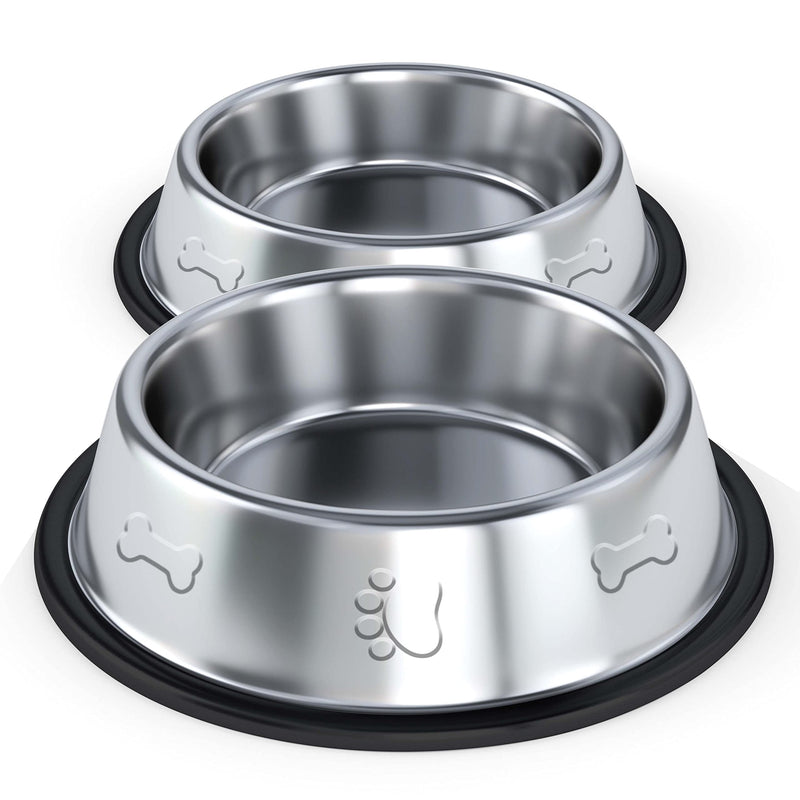 Wiggzy Dog Bowls, Stainless Steel Dog Bowl, Pet Bowl, Slow Feeding Dog Bowl, Dog Food Bowl, Dog Bowls Medium, Large Dog Bowls, Dog Bowls for Small Dogs, Puppy Bowls, Non Slip Dog Bowls (Medium) - PawsPlanet Australia