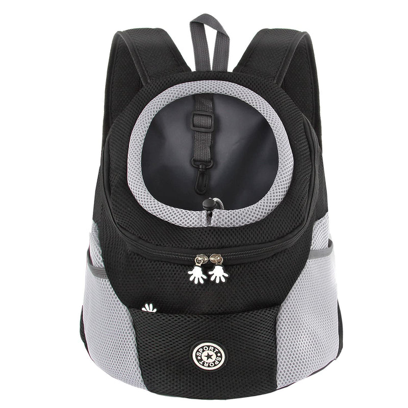 M MUNCASO Dog Cat Carrier Backpack small Pet Travel Bag,Puppy Pet Front Pack,with Breathable Head-Out Design and Waterproof Bottom,Airline Approved for Outdoor Hiking Travel Bike(S,Black) S Black - PawsPlanet Australia