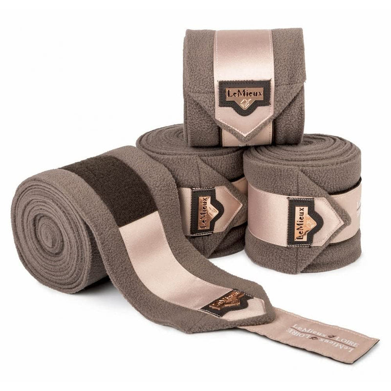 LeMieux Loire Satin Polo Bandages - Truffle (Set Of 4) Full - PawsPlanet Australia