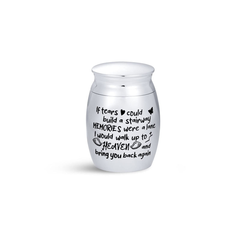 SBI Jewelry Angel Wings Love Family Small Urn for Human Ashes for Grandpa Mum Grandma Dad Mother Father Sister Brother Memorial Keepsake Cremation Urns for Ashes Walk Up To Heaven - PawsPlanet Australia