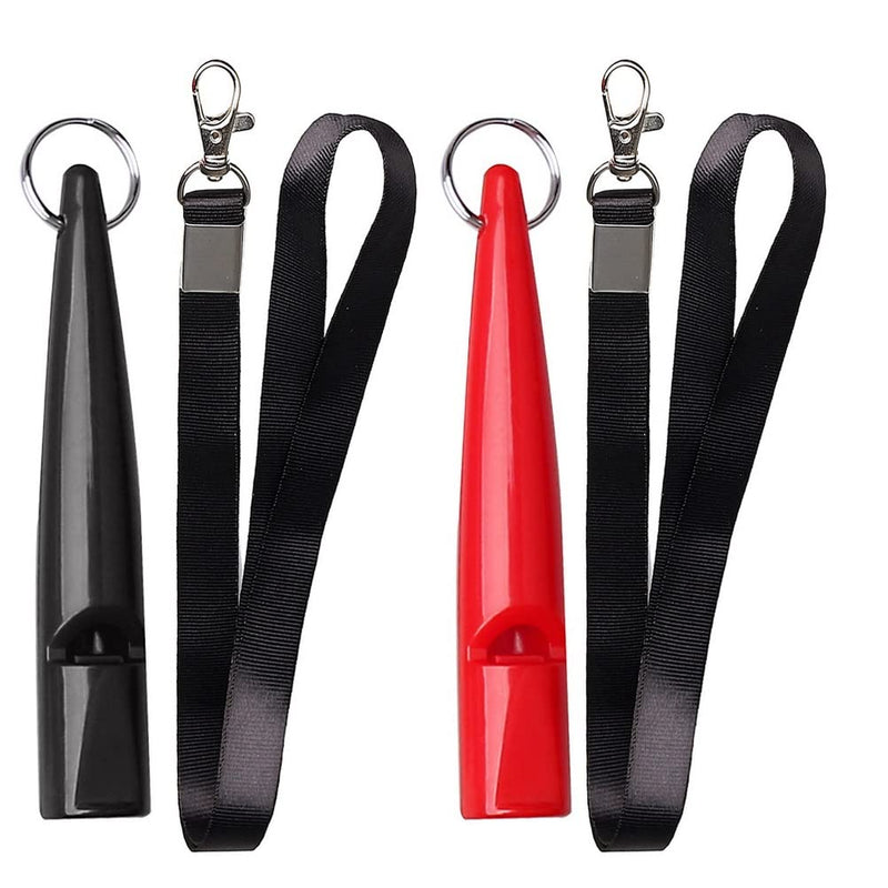 kuou 2 Pcs Professional Dog Whistles, Plastic High Pitch Dog Training Whistles with Lanyard for Recalling Barking Control - PawsPlanet Australia