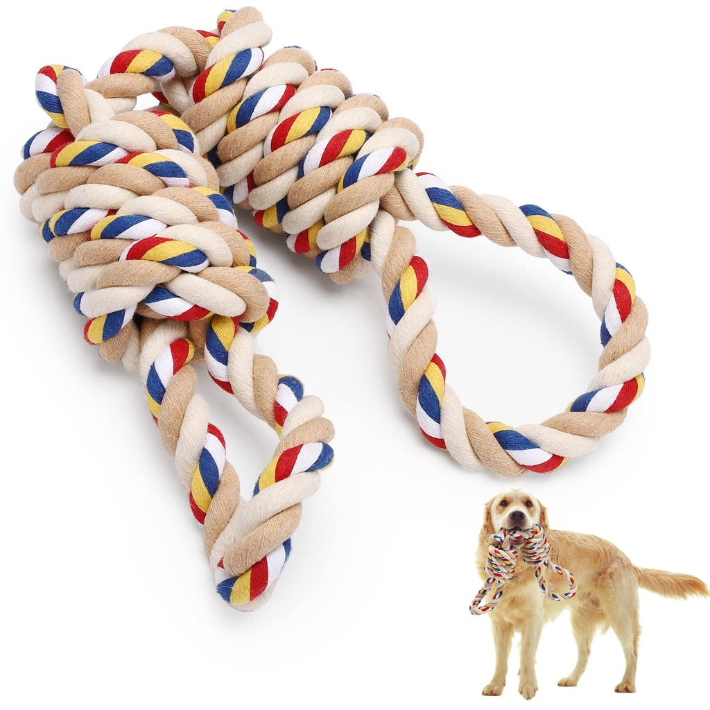 Dog Rope Toys,Durable Dog Chew Toy for Aggressive Chewers/Tug of War, Indestructible Dog Toys/ Rope Chew Toys for Large Medium Dog Teeth Cleaning. - PawsPlanet Australia