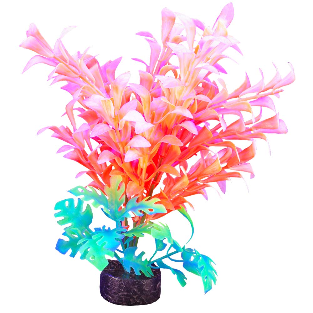 Marina iGlo Plant Orange Ludwiga 7.5" - Glows Under Blue LED - PawsPlanet Australia