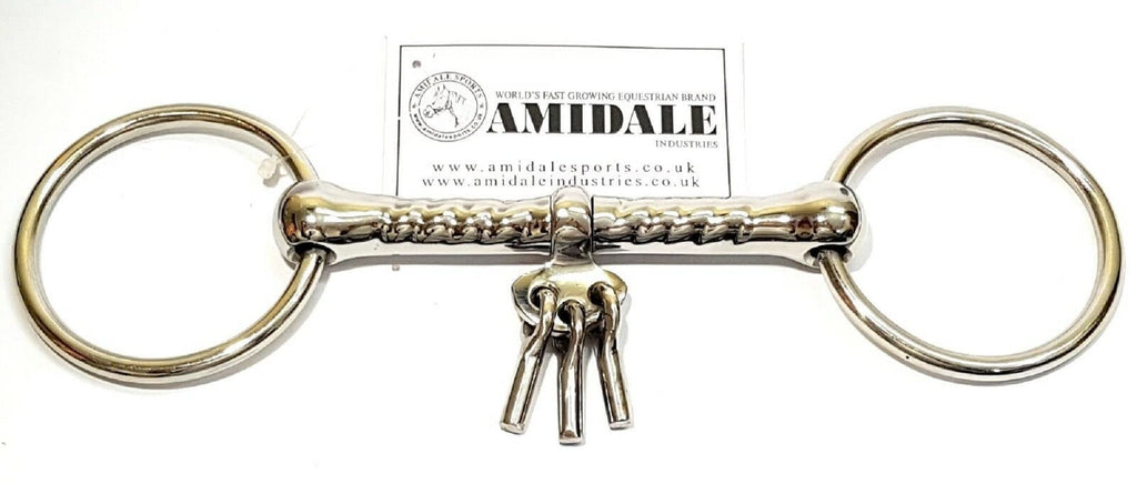 AMIDALE HORSE BIT MOUTHING / BREAKING BIT with PLAYERS KEYS TOP QUALITY S/S BNWT (5.50) 5.50 - PawsPlanet Australia