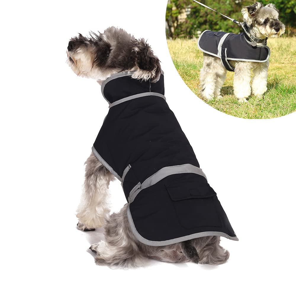 Dog Warm Coats, Dog Jackets Waterproof with Fleece Lining, Dog Coats Waterproof Dog Rain Coat, Dog Clothes Dog Raincoats Thickened Dog Fleece Jumper, Rain Coats for Puppy Dogs - XS Blue - PawsPlanet Australia