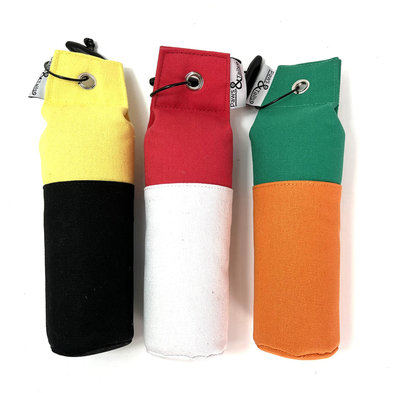 Chameleon Gun Dog Training Dummy Toy - Two Tone Pattern (100g, Black & Yellow) 100g - PawsPlanet Australia