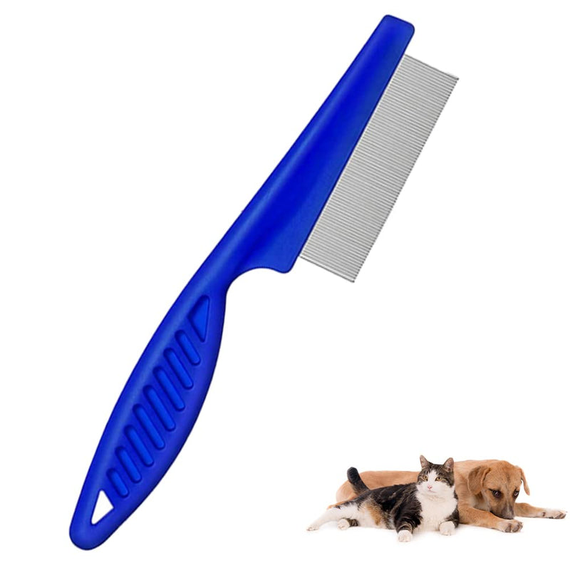 ALLY-MAGIC Pet Comb Cat Dog Tooth Grooming Removal Tool Flea Lice Tear Stain Remover Combs for Tangles Knots Crust Dirt Fine Y2DLB (A) A - PawsPlanet Australia