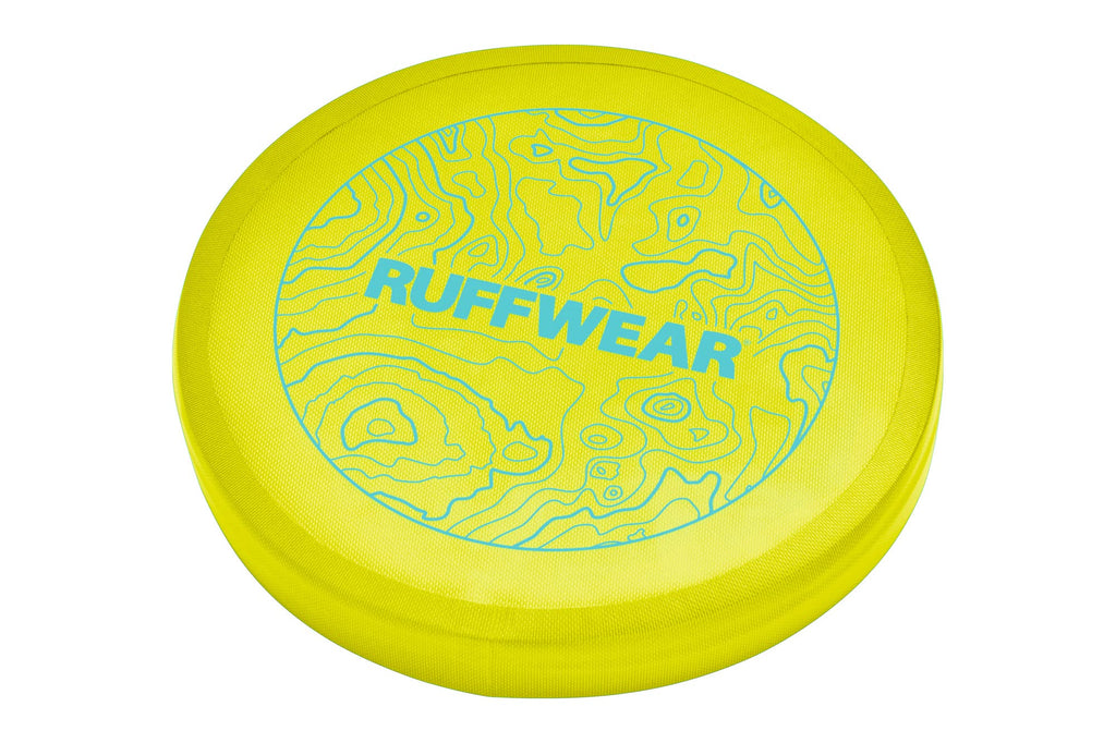 RUFFWEAR Camp Flyer Dog Toy, 2-in-1 Flexible & Puncture-Resistant Throw Catch Flying Disc and Bowl for Pets, Outdoor Long Distance Game Designed Specially for Dogs, Waterproof & Safe, Lichen Green - PawsPlanet Australia