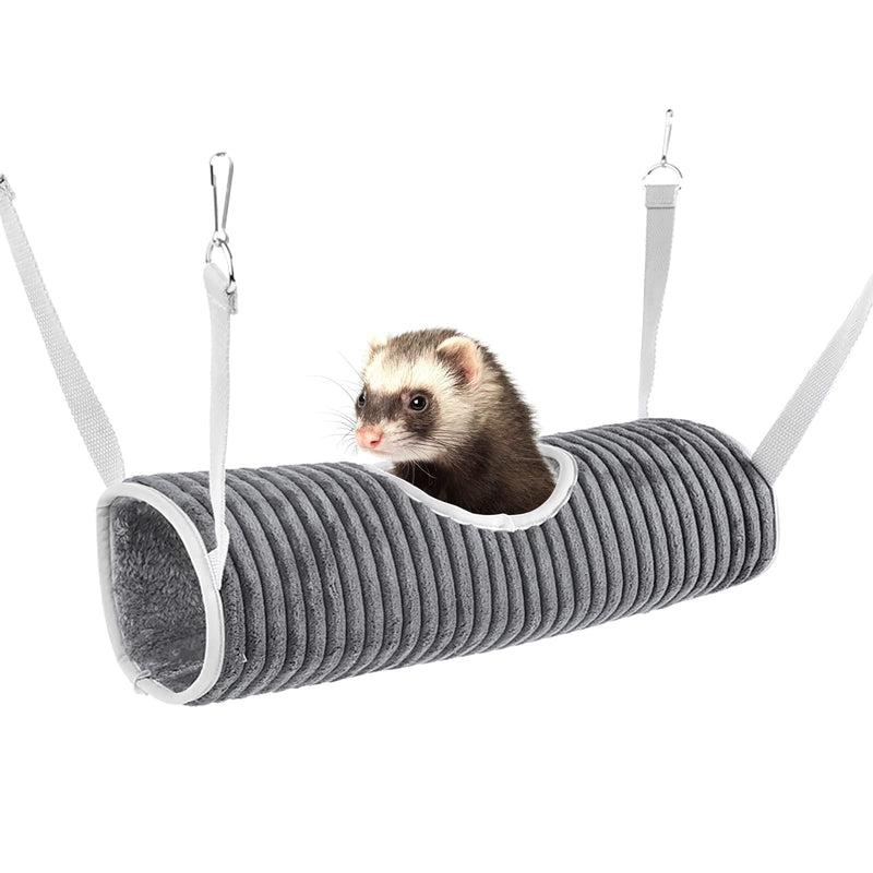 Hamster Hanging Tunnel Ferret Hammock Bed Guinea Pig Tunnel Bed Small Animal Hammock Winter Warm Rat Hanging Bed Pet Tunnels and Tubes Toy Hamster Hideout Tunnel for Cage Squirrel Chinchilla Small Pet - PawsPlanet Australia