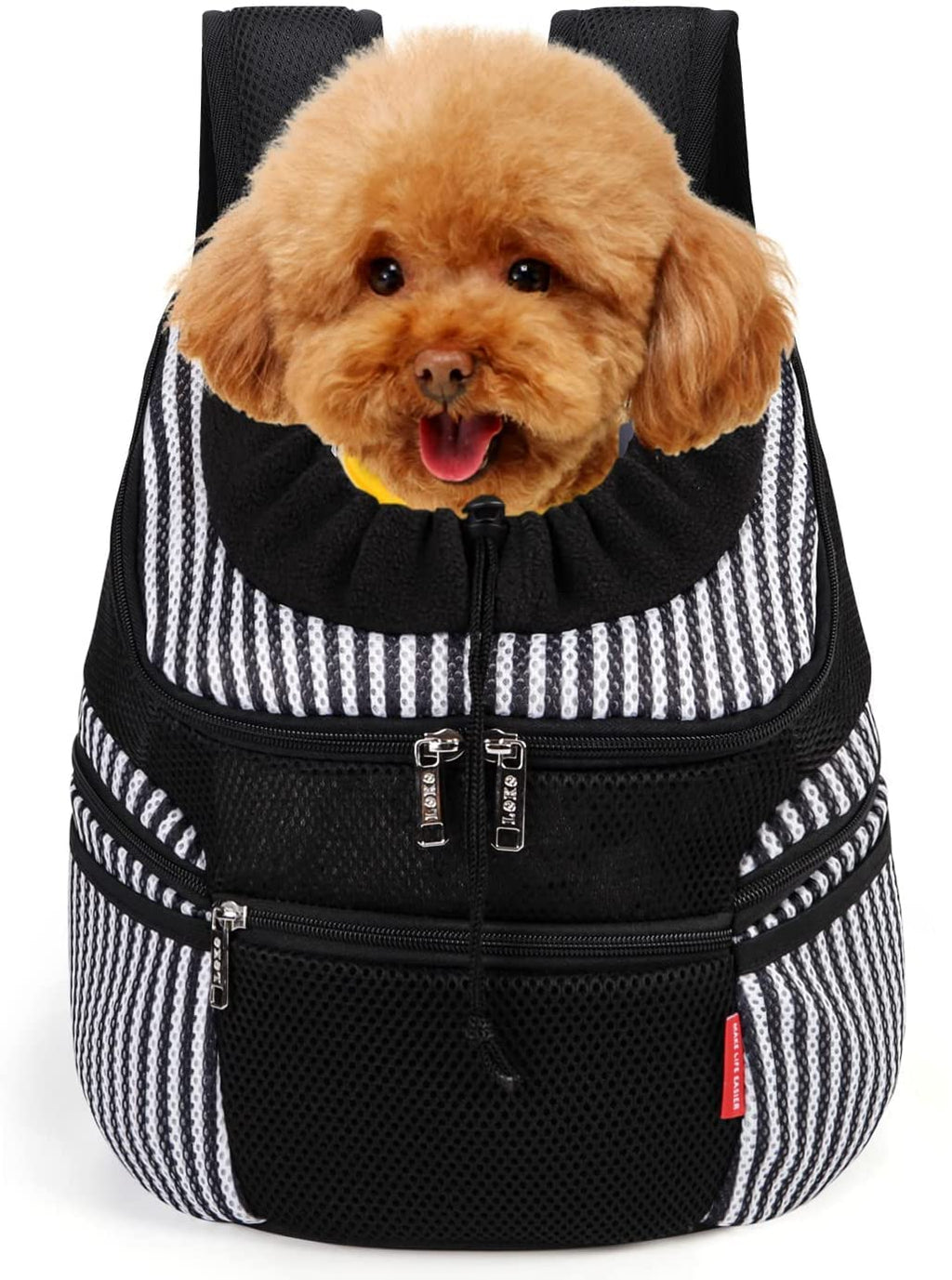 Lekesky Front Dog Carrier Backpack, Pet Carrier Bag with Head-Out Design and Breathable Mesh - PawsPlanet Australia