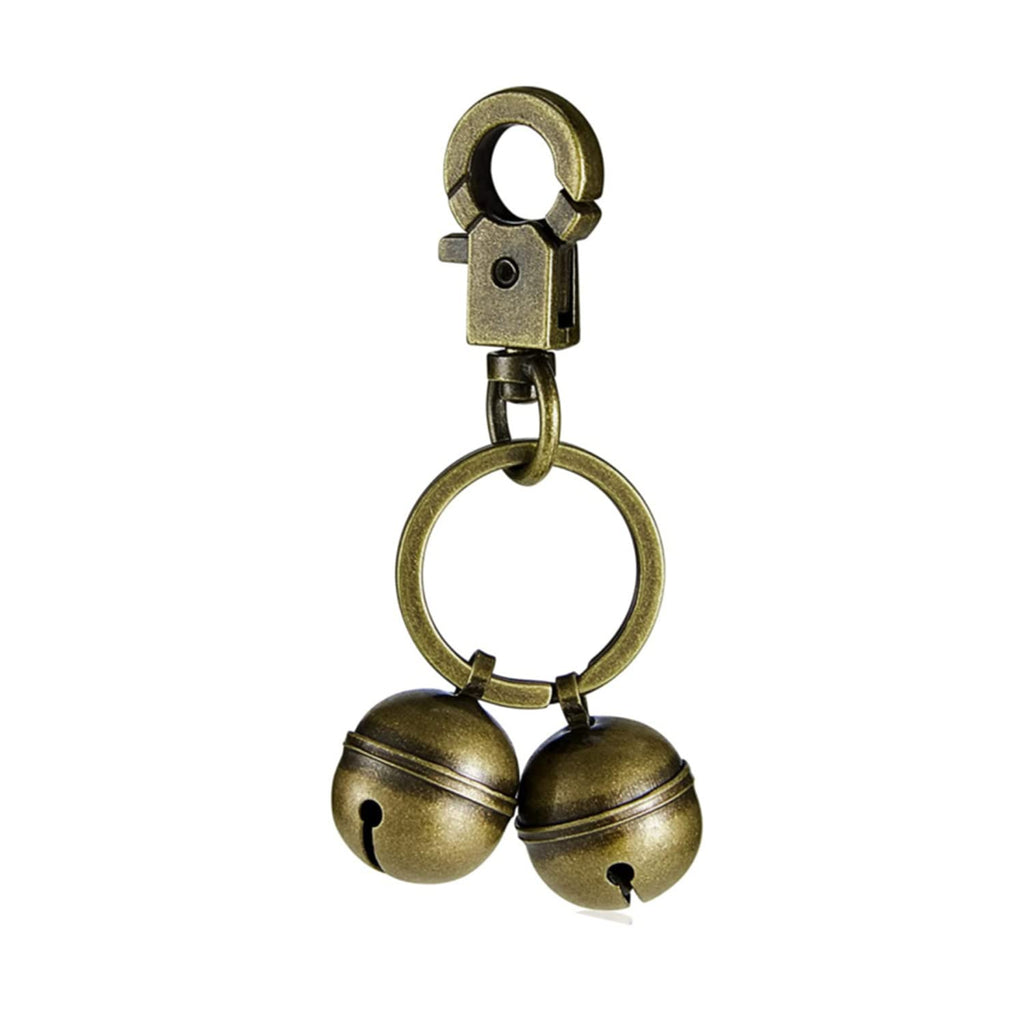 ANZONGYI 1 Piece Bronze Jingle Bells Extra Loud Pair of Cat and Dog Bells Brass Pet Bell with Clasp Ring Used for Dogs Cats Pet Tracker - PawsPlanet Australia