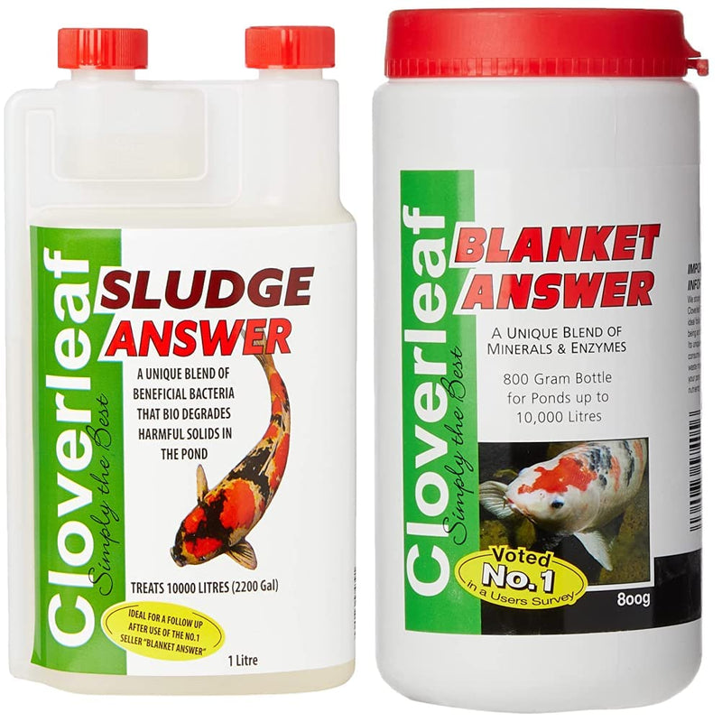 Cloverleaf SA1 Sludge Answer, Clear, 1 Litre & BA1KG Blanket Answer, Beige, 800 g + Blanket Answer - PawsPlanet Australia