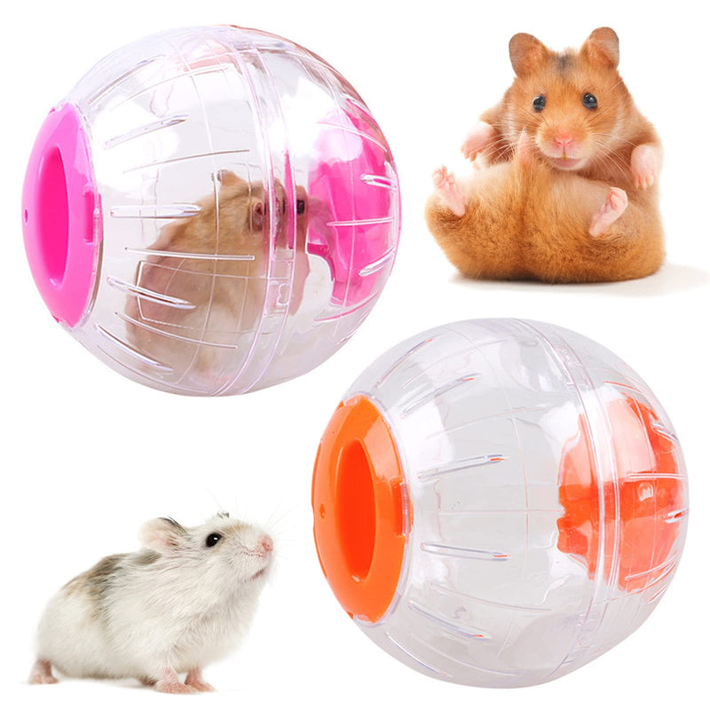 2 Pieces Hamster Running Balls Small Animal Exercise Balls Transparent Hamster Balls for Relieves Boredom and Increases Activity - PawsPlanet Australia
