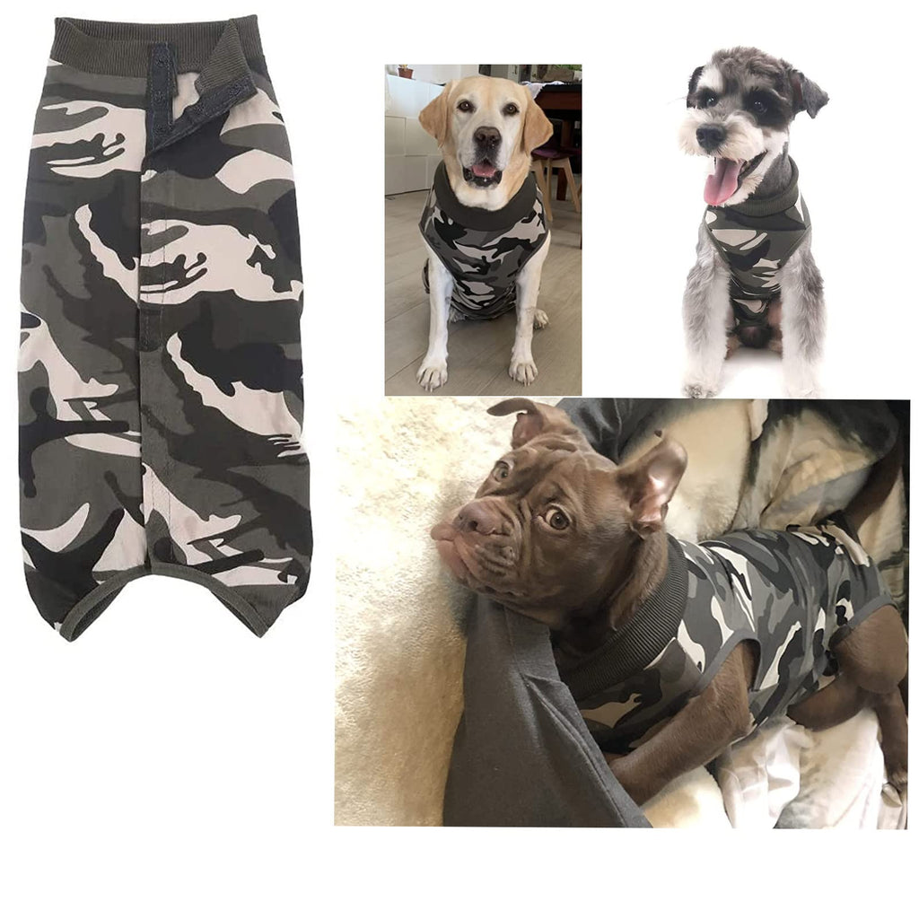 Komate Dog Surgical Operation Recovery Suit After Surgery Pet Puppy Medical Vest Abdominal Wound Protector Clothes for Small Medium Large Dogs Cats for Skin Diseases Anti-Licking (XS, Camouflage) XS - PawsPlanet Australia