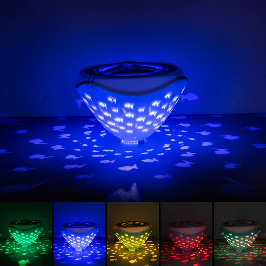 Bathtub Disco Light Waterproof Led Bath Lights RGB Floating Underwater Disco Light for Bathing Time, Ponds, Pools Party - PawsPlanet Australia